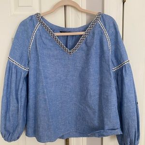 Zara Basic Stiched Floral Detail Tunic - Size S